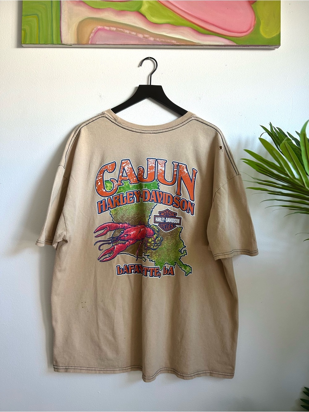 Y2K Harley Davidson Cajun Pocket Tee